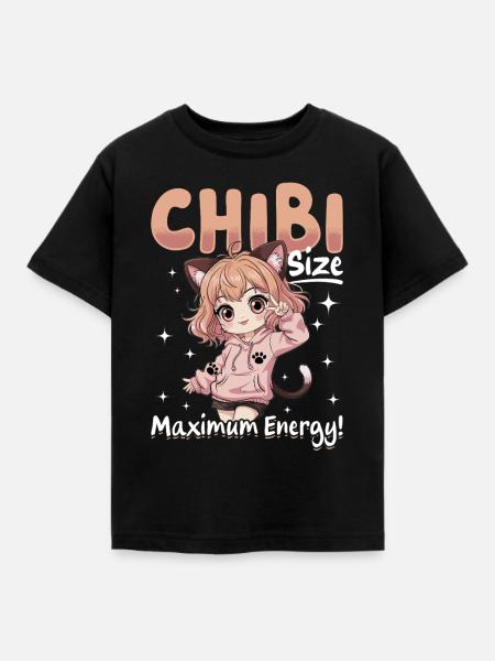 Anime Chibi Kawaii - Kinder T-Shirt - Schwarz
