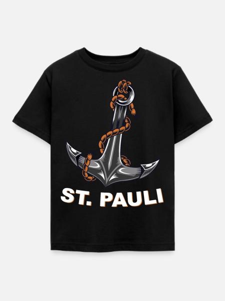 St. Pauli | ancre - Børne-T-shirt - sort