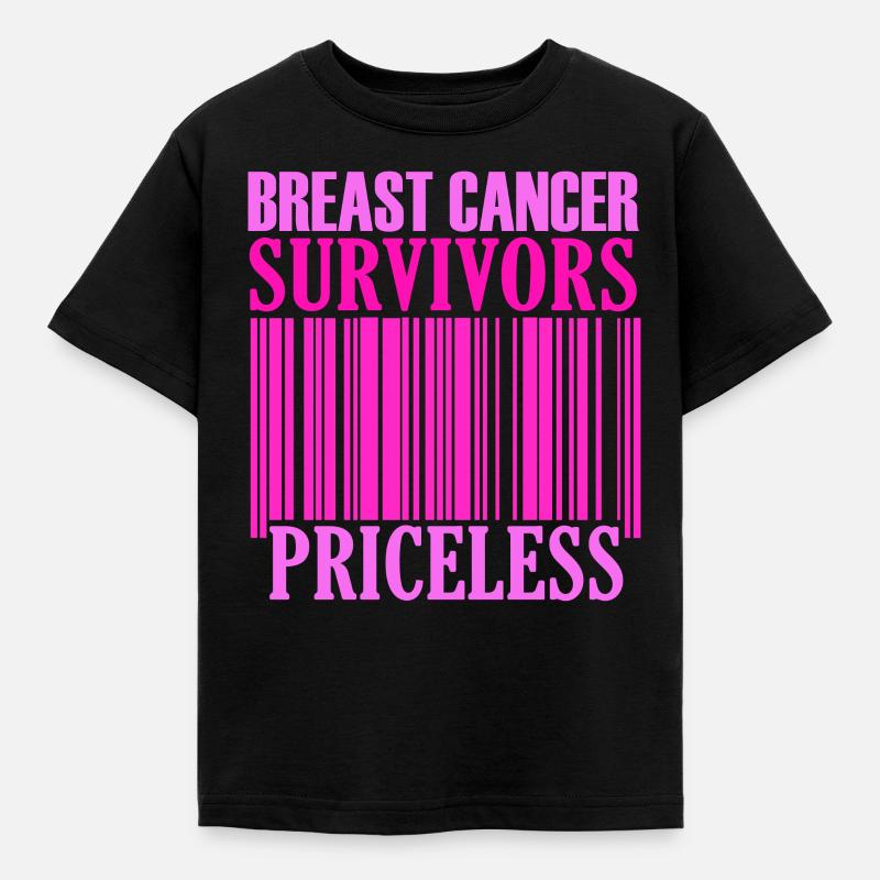 Sensibilisation inestimable au cancer du sein - T-shirt Enfant - noir