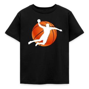 Basketball Player Streetball Basketball Sports - Kids' T-Shirt - black - Front - AI Model Kid Female (0cm)