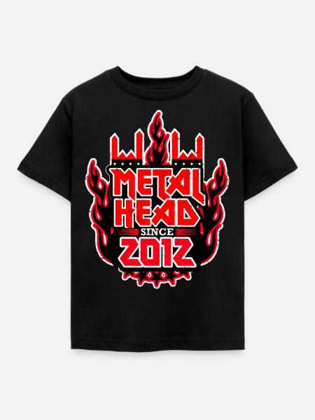 METALHEAD since 2012 - Kinder T-Shirt - Schwarz