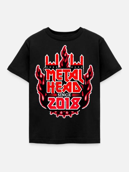 METALHEAD since 2018 - Kinder T-Shirt - Schwarz