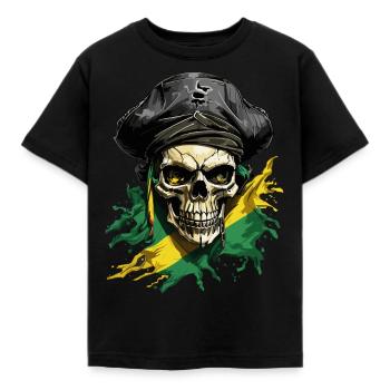 Jamaica Pirate Adventure - Kids' T-Shirt - black - Front - AI Model Kid Female (0cm)