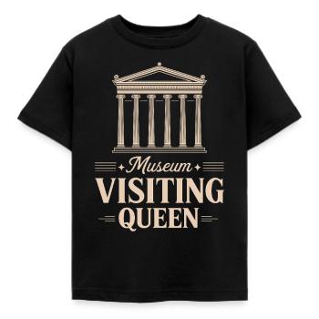 Musée - T-shirt Enfant - noir - Devant - AI Model Kid Female (0cm)