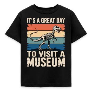 Musée - T-shirt Enfant - noir - Devant - AI Model Kid Female (0cm)