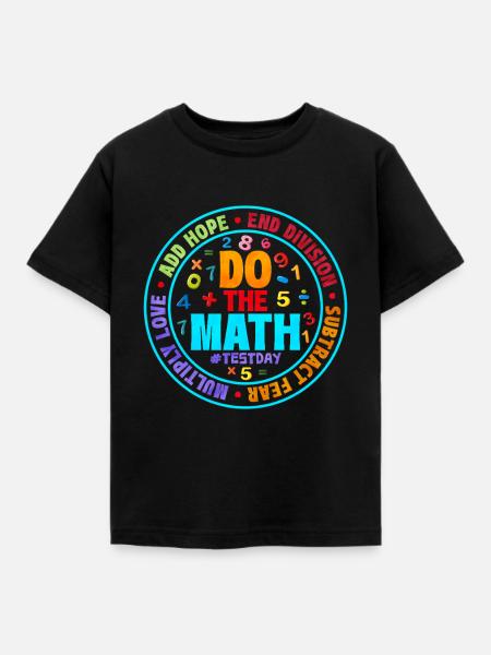 Mathe - Kinder T-Shirt - Schwarz
