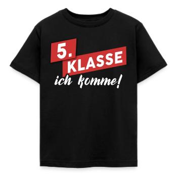 5. Klasse Geschenk - Kinder T-Shirt - Schwarz - Vorne - AI Model Kid Female (0cm)
