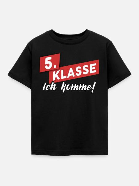 5. Klasse Geschenk - Kinder T-Shirt - Schwarz
