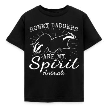 Blaireau - T-shirt Enfant - noir - Devant - AI Model Kid Female (0cm)