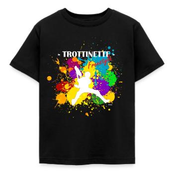 Logo TROTTINETTE 2 - T-shirt Enfant - noir - Devant - AI Model Kid Female (0cm)