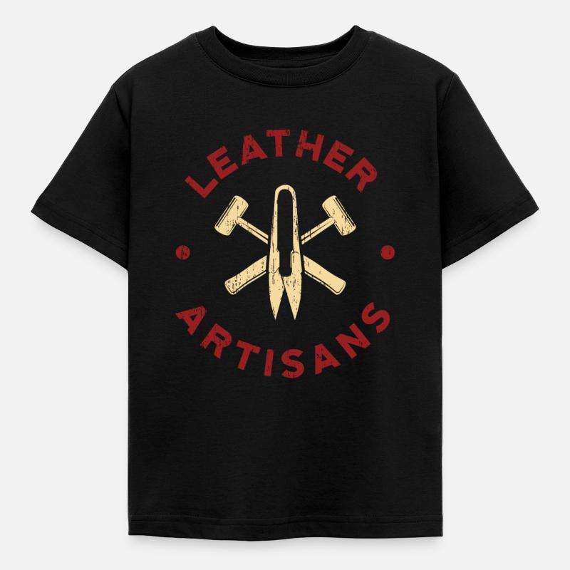 Lederhandwerker - Kinder T-Shirt - Schwarz