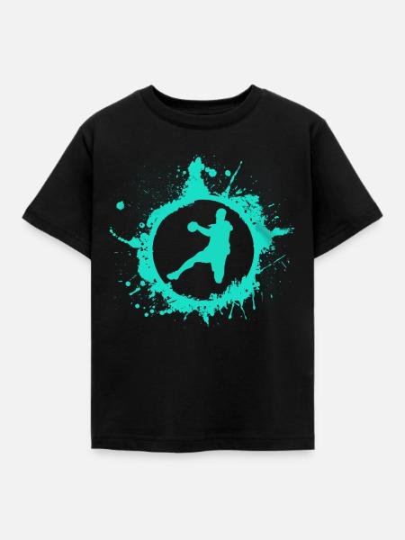 handball - Kinder T-Shirt - Schwarz