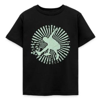 ultimate frisbee discgolf geschenk - Kinder T-Shirt - Schwarz - Vorne - AI Model Kid Female (0cm)
