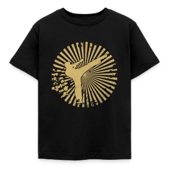 karate - Kinder T-Shirt - Schwarz - Vorne - AI Model Kid Female (0cm)