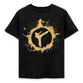 karate - Kinder T-Shirt - Schwarz - Vorne - AI Model Kid Female (0cm)