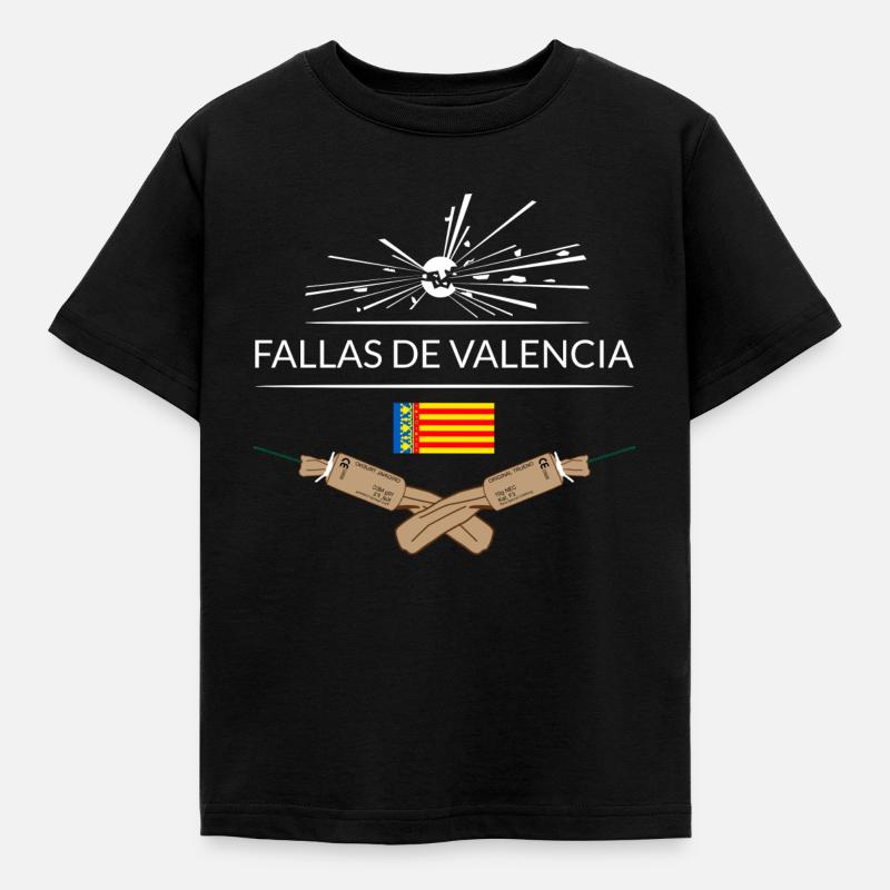 Pyro fireworks Fallas de Valencia Truenos - Kids' T-Shirt - black
