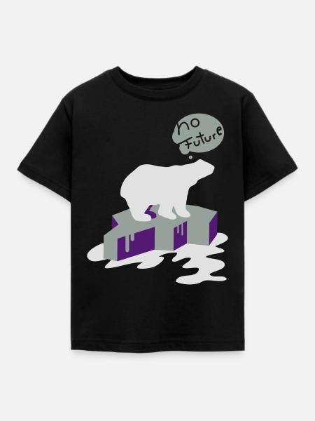 no_future - Kinder T-Shirt - Schwarz