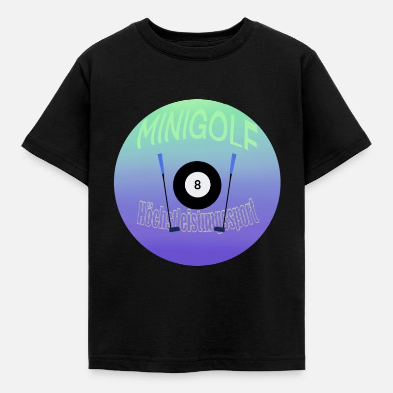 Miniature golf - Kids' T-Shirt - black