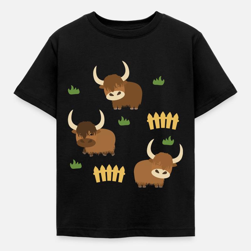 Yak Ranch - Kids' T-Shirt - black