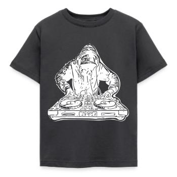 Disc jockey - Kids' T-Shirt - dark grey - Front - AI Model Kid Female (0cm)