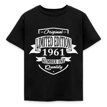 Limited Edition 1961 - T-shirt Enfant - noir - Devant - AI Model Kid Female (0cm)