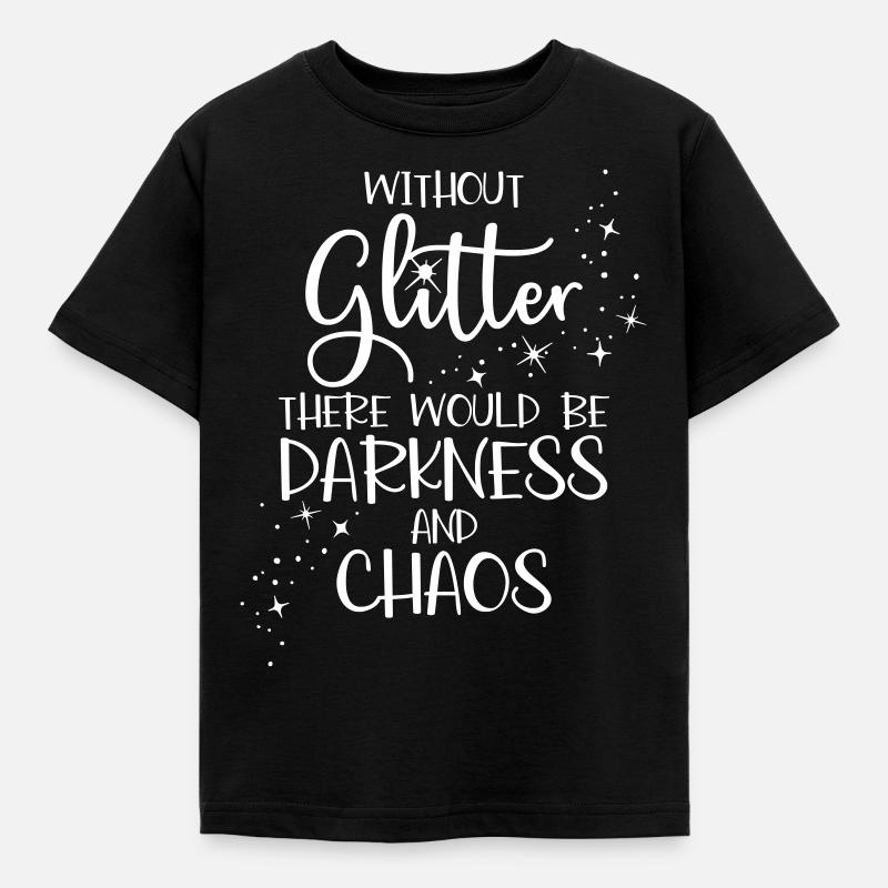 Glitzer Lustiger Spruch Glamour Bling Bling - Kinder T-Shirt - Schwarz