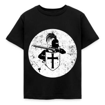 Knight - Kids' T-Shirt - black - Front - AI Model Kid Female (0cm)