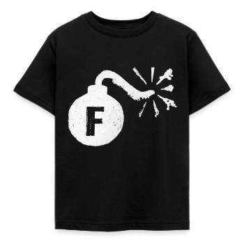 Bombe F - T-shirt Enfant - noir - Devant - AI Model Kid Female (0cm)
