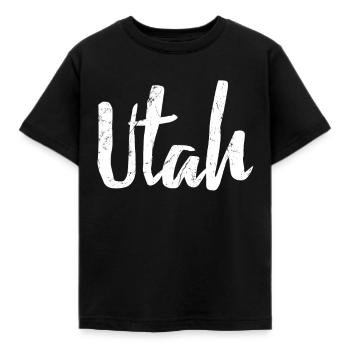 Utah - Kinder T-Shirt - Schwarz - Vorne - AI Model Kid Female (0cm)