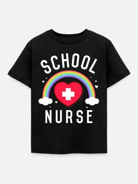 Schulkrankenschwester - Kinder T-Shirt - Schwarz