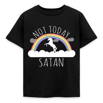 Heute nicht Satan - Kinder T-Shirt - Schwarz - Vorne - AI Model Kid Female (0cm)