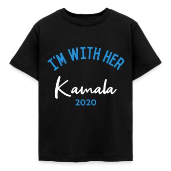 I'm With Her Kamala Harris 2020 - Kids' T-Shirt - black - Front - AI Model Kid Female (0cm)