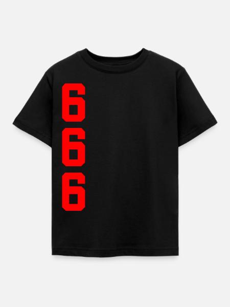 666 Hemd - Kinder T-Shirt - Schwarz