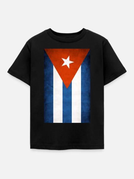 Drapeau de Cuba - T-shirt Enfant - noir