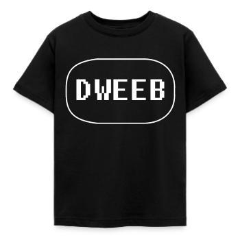 Dweeb Nerdy - T-shirt Enfant - noir - Devant - AI Model Kid Female (0cm)