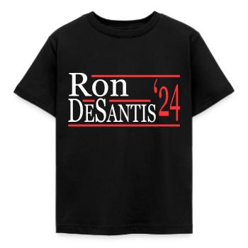 Ron Desantis pour le président 2024 - T-shirt Enfant - noir - Devant - AI Model Kid Female (0cm)