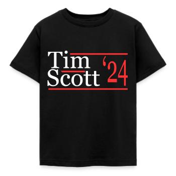 Tim Scott 2024 - T-shirt Enfant - noir - Devant - AI Model Kid Female (0cm)
