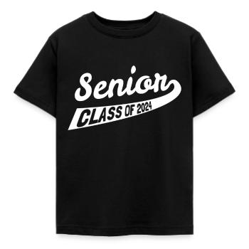 Classe senior de 2024 - T-shirt Enfant - noir - Devant - AI Model Kid Female (0cm)