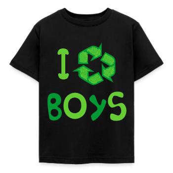 Ich recycle Jungs Lustig Niedlich - Kinder T-Shirt - Schwarz - Vorne - AI Model Kid Female (0cm)