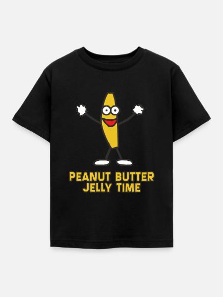 Peanut Butter Jelly Time - Kids' T-Shirt - black