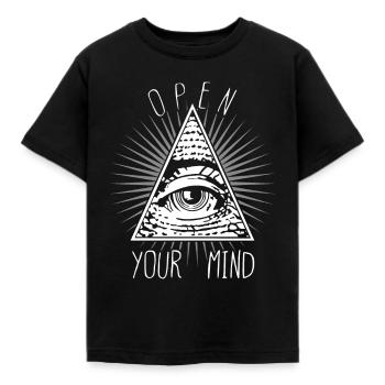 Öffne deinen Geist, drittes Auge - Kinder T-Shirt - Schwarz - Vorne - AI Model Kid Female (0cm)