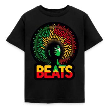 L’AfroBeats - T-shirt Enfant - noir - Devant - AI Model Kid Female (0cm)