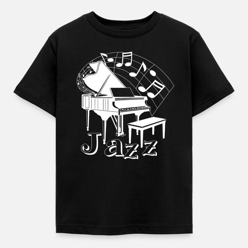 Jazz - Kinder T-Shirt - Schwarz