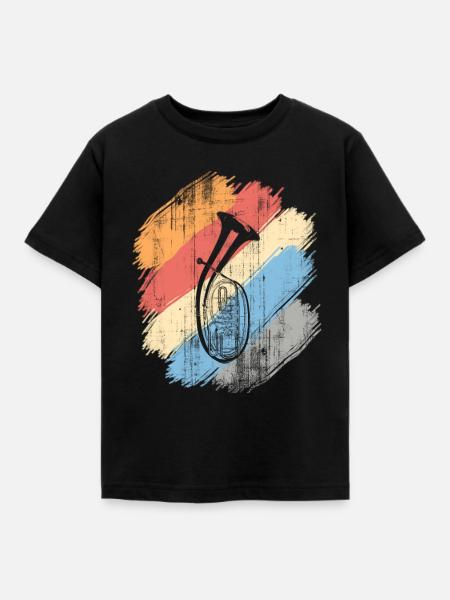 tenorhorn - Kinder T-Shirt - Schwarz