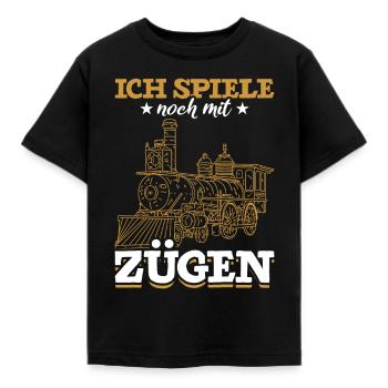 Züge Lok Zug - Kinder T-Shirt - Schwarz - Vorne - AI Model Kid Female (0cm)