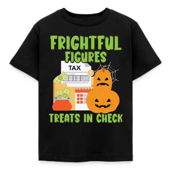 Figurines terrifiantes traite en Check Hallow - T-shirt Enfant - noir - Devant - AI Model Kid Female (0cm)