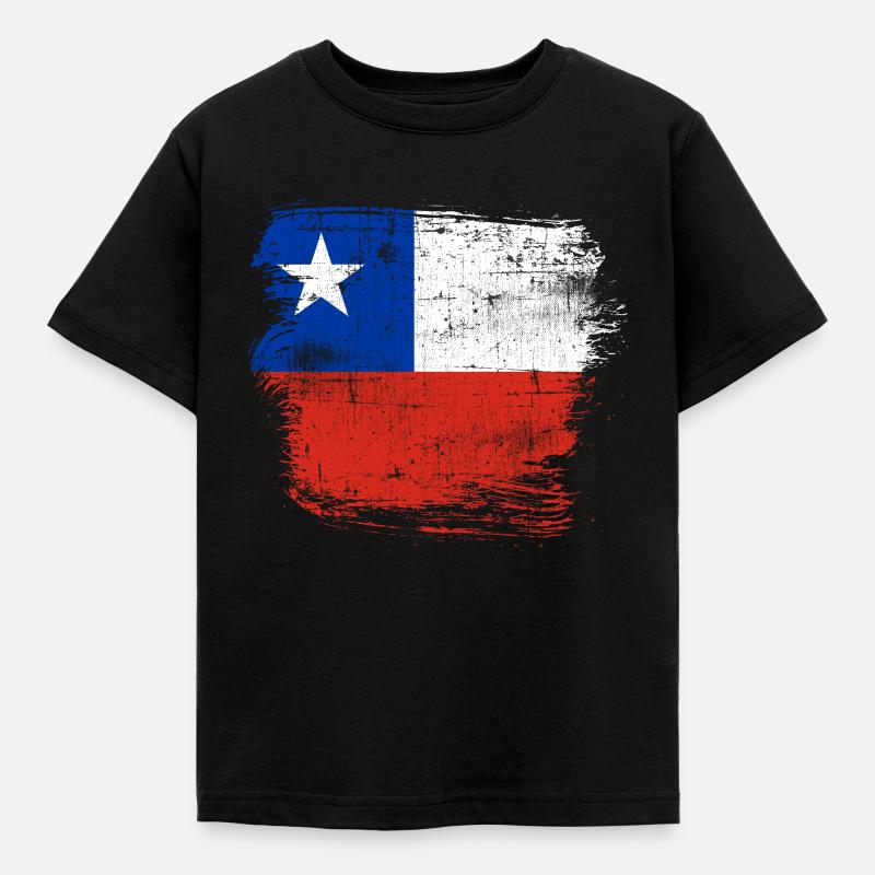 Chile - Kinder T-Shirt - Schwarz