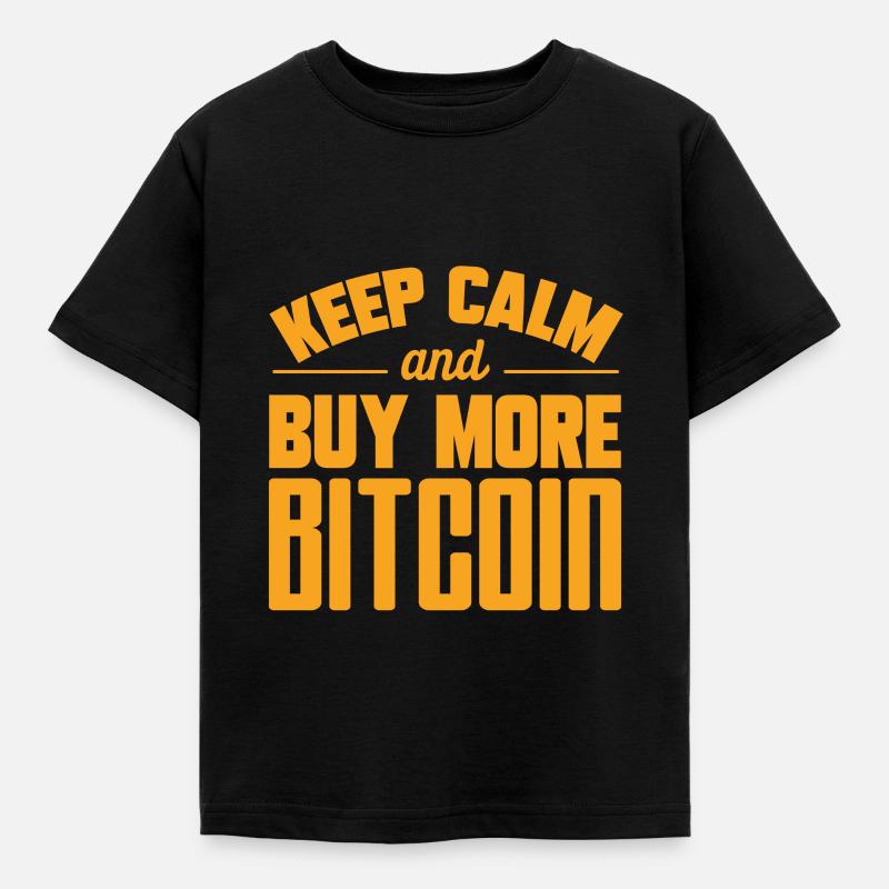 Bitcoin - Koszulka dziecięca - czarny