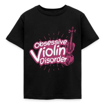 Geige - Kinder T-Shirt - Schwarz - Vorne - AI Model Kid Female (0cm)
