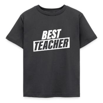 Teacher - Kids' T-Shirt - dark grey - Front - AI Model Kid Female (0cm)